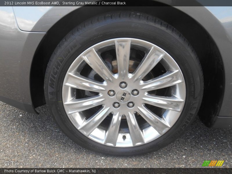 Sterling Gray Metallic / Charcoal Black 2012 Lincoln MKS EcoBoost AWD