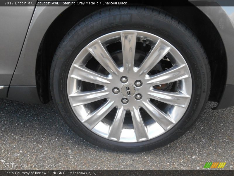Sterling Gray Metallic / Charcoal Black 2012 Lincoln MKS EcoBoost AWD