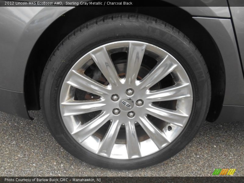 Sterling Gray Metallic / Charcoal Black 2012 Lincoln MKS EcoBoost AWD