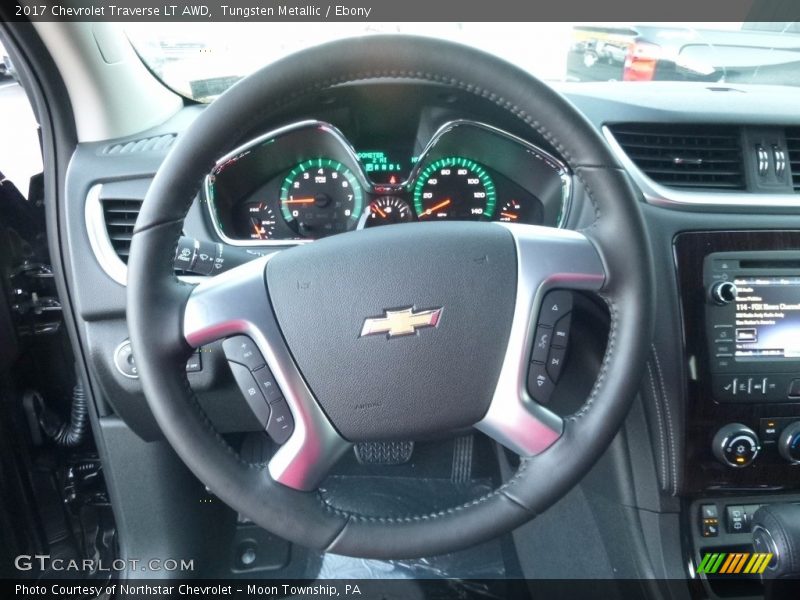 Tungsten Metallic / Ebony 2017 Chevrolet Traverse LT AWD