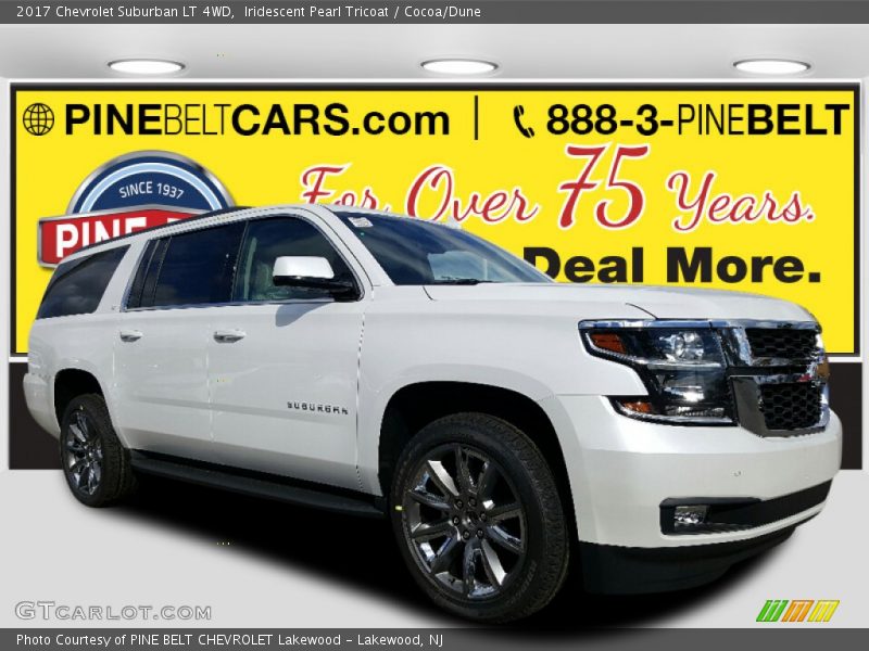 Iridescent Pearl Tricoat / Cocoa/Dune 2017 Chevrolet Suburban LT 4WD