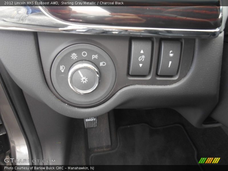 Sterling Gray Metallic / Charcoal Black 2012 Lincoln MKS EcoBoost AWD