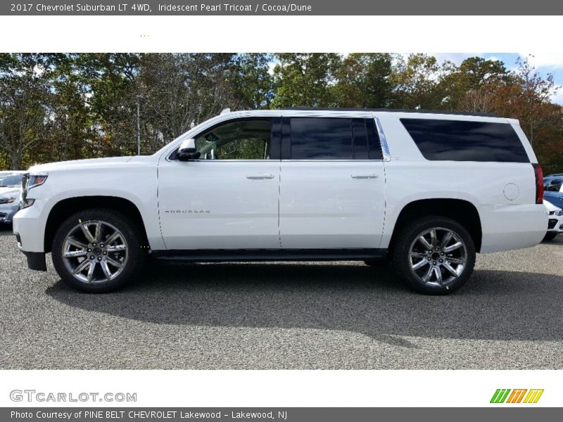 Iridescent Pearl Tricoat / Cocoa/Dune 2017 Chevrolet Suburban LT 4WD