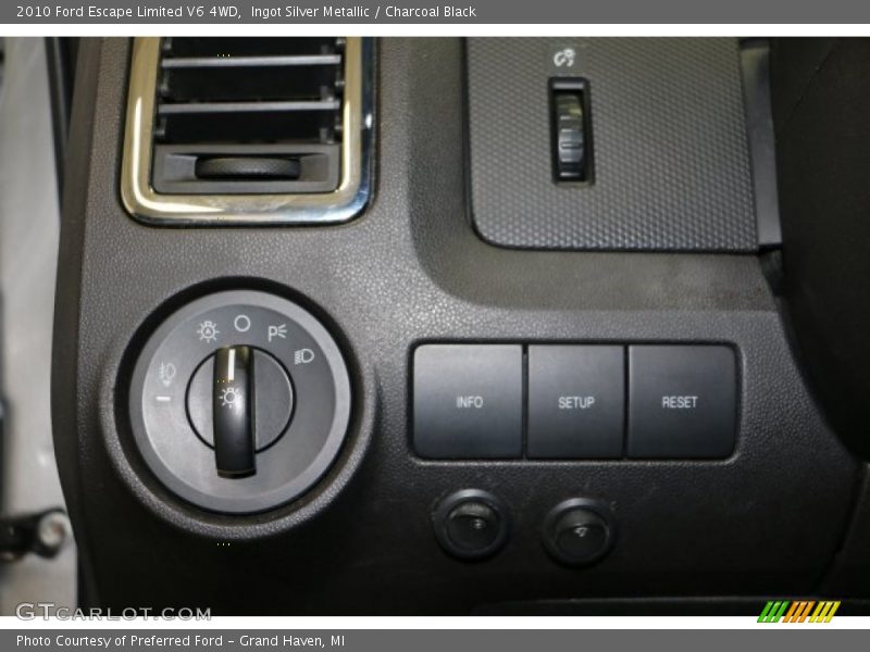 Ingot Silver Metallic / Charcoal Black 2010 Ford Escape Limited V6 4WD
