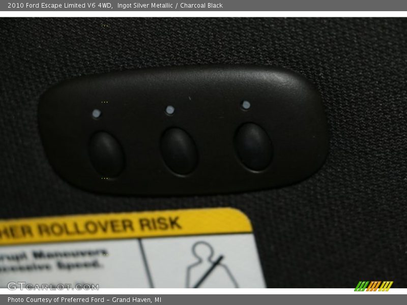 Ingot Silver Metallic / Charcoal Black 2010 Ford Escape Limited V6 4WD