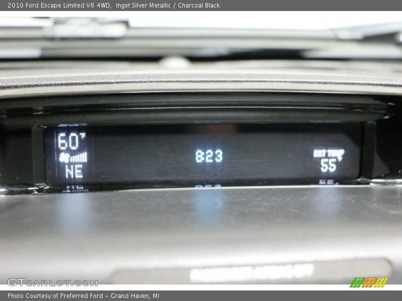 Ingot Silver Metallic / Charcoal Black 2010 Ford Escape Limited V6 4WD