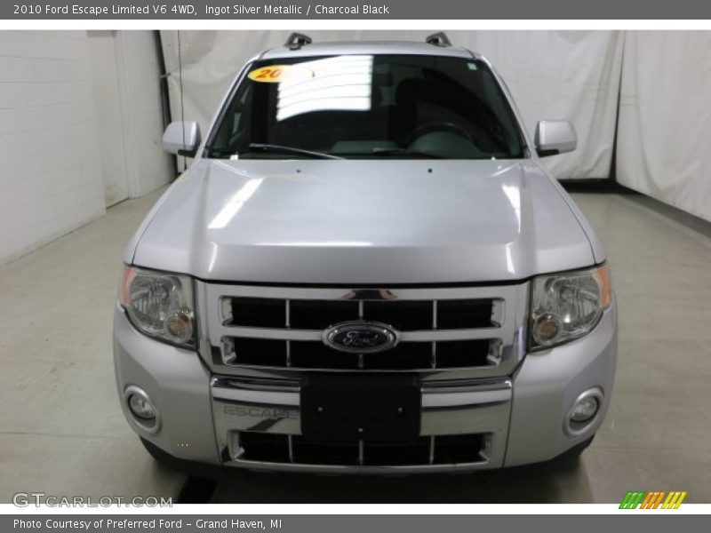 Ingot Silver Metallic / Charcoal Black 2010 Ford Escape Limited V6 4WD
