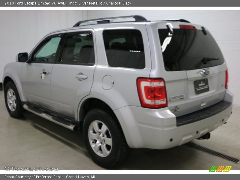 Ingot Silver Metallic / Charcoal Black 2010 Ford Escape Limited V6 4WD