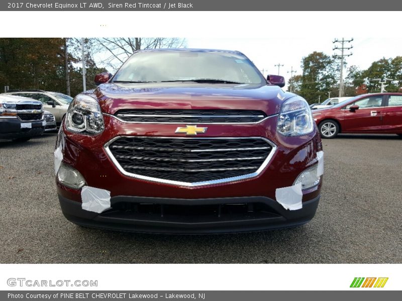 Siren Red Tintcoat / Jet Black 2017 Chevrolet Equinox LT AWD
