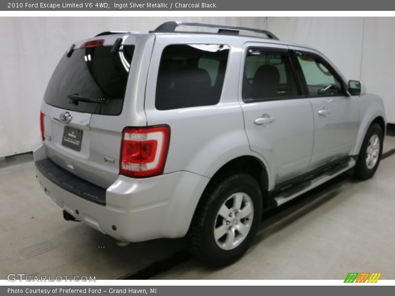 Ingot Silver Metallic / Charcoal Black 2010 Ford Escape Limited V6 4WD