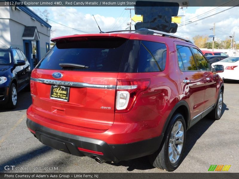 Red Candy Metallic / Medium Light Stone 2012 Ford Explorer Limited 4WD
