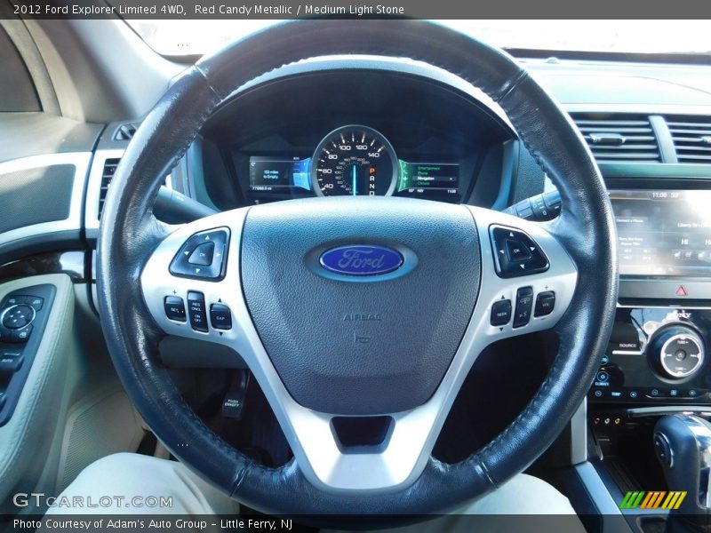 Red Candy Metallic / Medium Light Stone 2012 Ford Explorer Limited 4WD