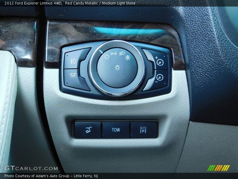 Red Candy Metallic / Medium Light Stone 2012 Ford Explorer Limited 4WD