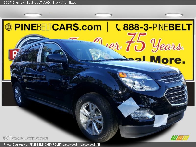 Black / Jet Black 2017 Chevrolet Equinox LT AWD
