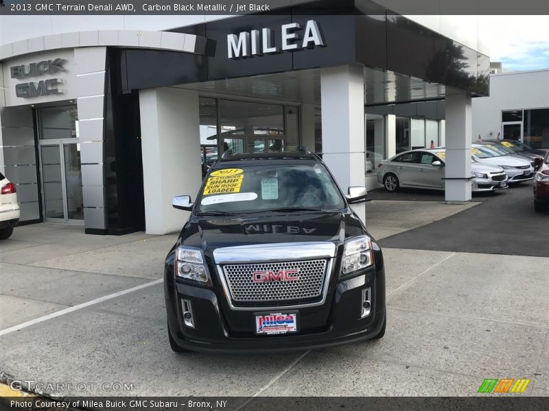 Carbon Black Metallic / Jet Black 2013 GMC Terrain Denali AWD