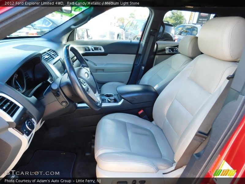 Red Candy Metallic / Medium Light Stone 2012 Ford Explorer Limited 4WD