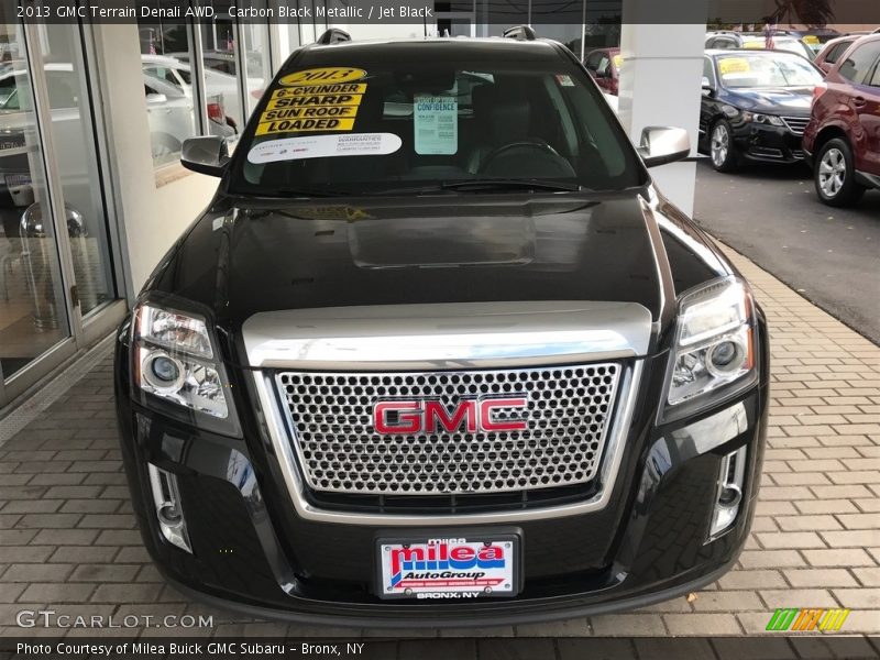 Carbon Black Metallic / Jet Black 2013 GMC Terrain Denali AWD