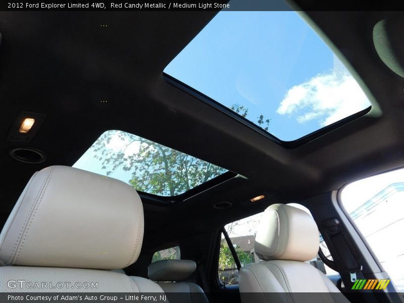 Red Candy Metallic / Medium Light Stone 2012 Ford Explorer Limited 4WD