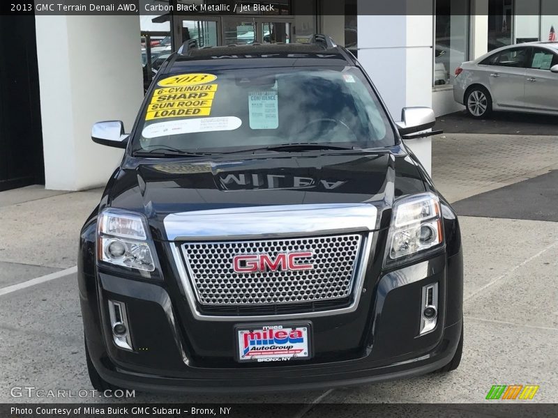 Carbon Black Metallic / Jet Black 2013 GMC Terrain Denali AWD