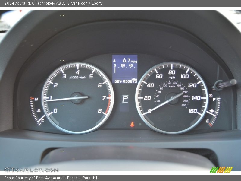Silver Moon / Ebony 2014 Acura RDX Technology AWD