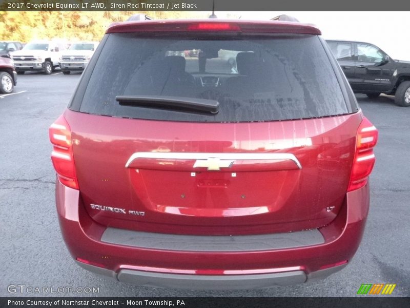 Siren Red Tintcoat / Jet Black 2017 Chevrolet Equinox LT AWD