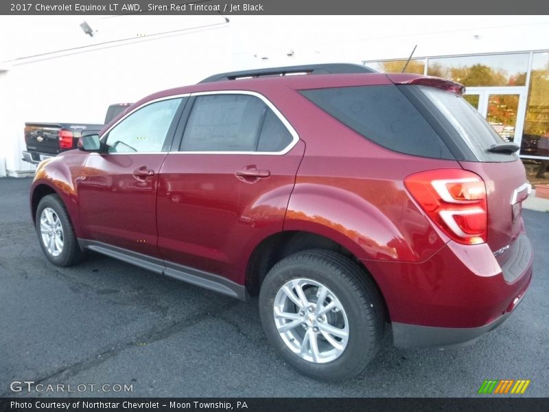 Siren Red Tintcoat / Jet Black 2017 Chevrolet Equinox LT AWD