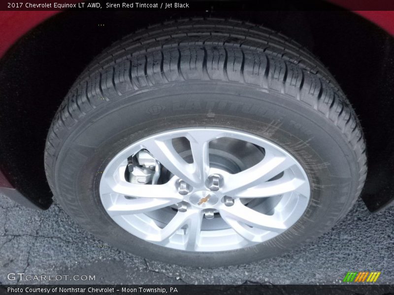 Siren Red Tintcoat / Jet Black 2017 Chevrolet Equinox LT AWD