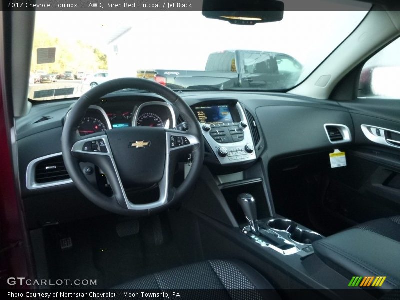 Siren Red Tintcoat / Jet Black 2017 Chevrolet Equinox LT AWD