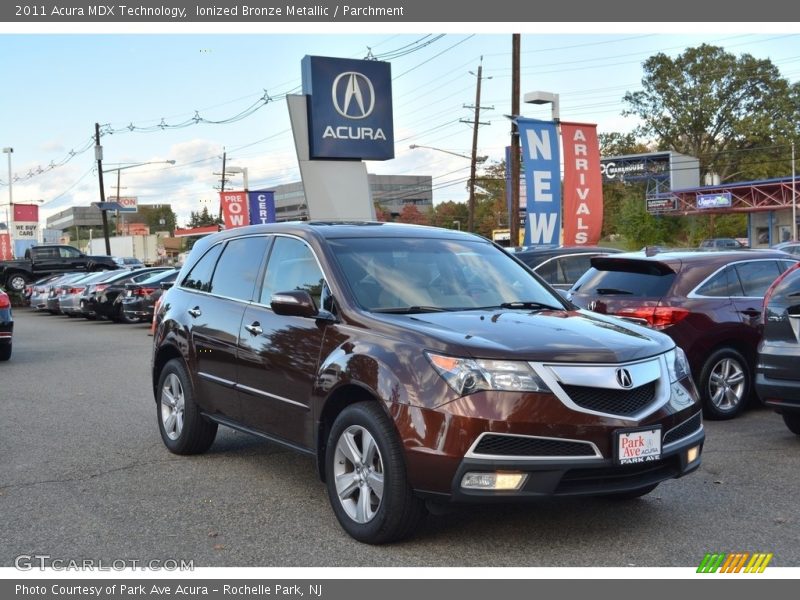 Ionized Bronze Metallic / Parchment 2011 Acura MDX Technology