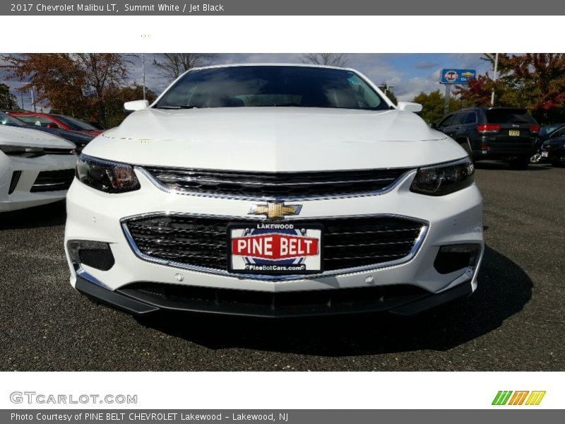 Summit White / Jet Black 2017 Chevrolet Malibu LT
