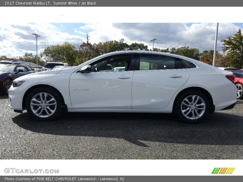 Summit White / Jet Black 2017 Chevrolet Malibu LT