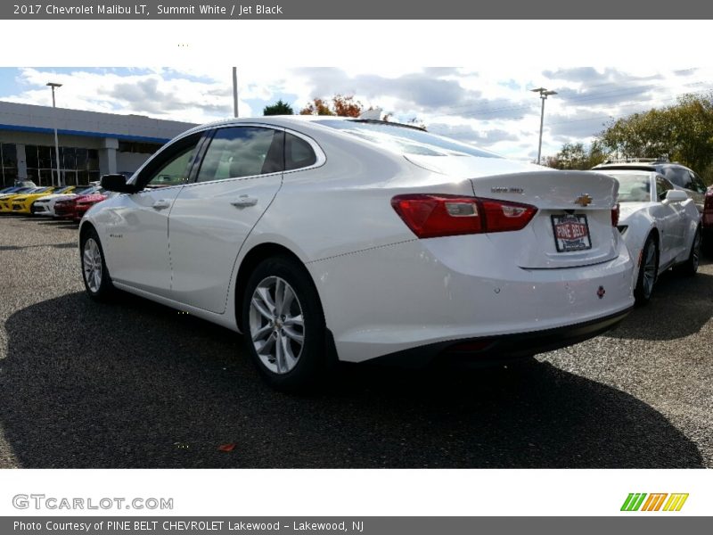 Summit White / Jet Black 2017 Chevrolet Malibu LT