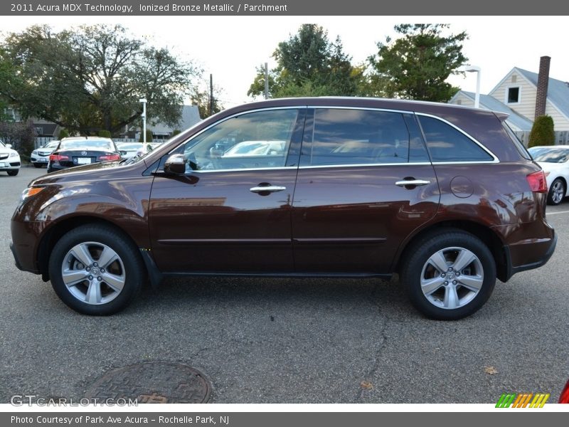 Ionized Bronze Metallic / Parchment 2011 Acura MDX Technology