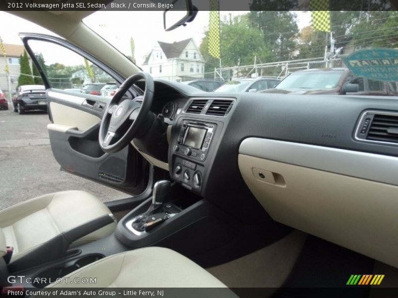 Black / Cornsilk Beige 2012 Volkswagen Jetta SEL Sedan