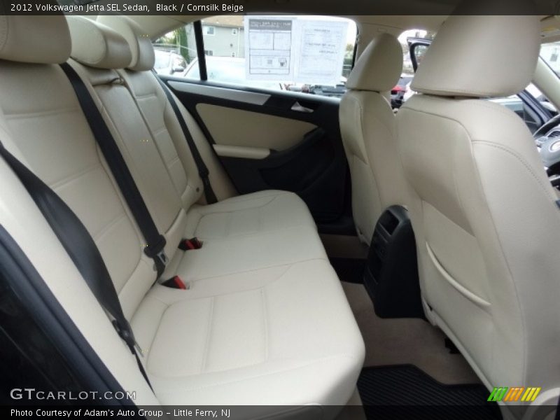 Black / Cornsilk Beige 2012 Volkswagen Jetta SEL Sedan