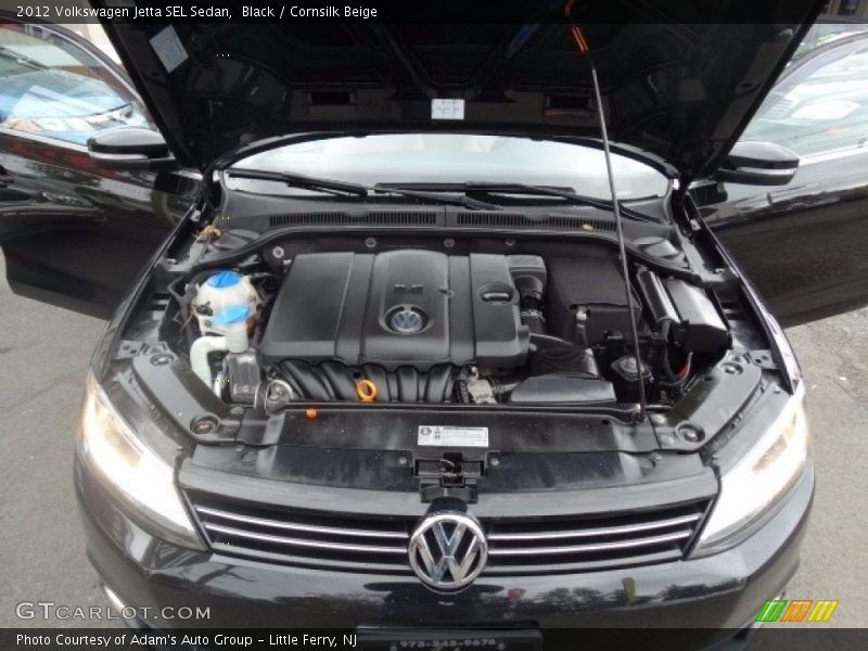 Black / Cornsilk Beige 2012 Volkswagen Jetta SEL Sedan