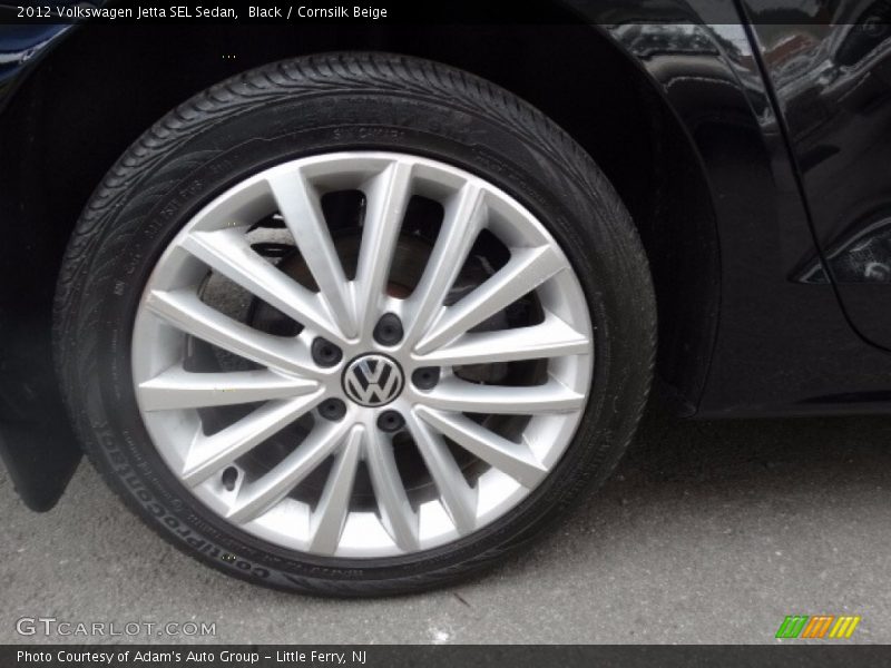 Black / Cornsilk Beige 2012 Volkswagen Jetta SEL Sedan