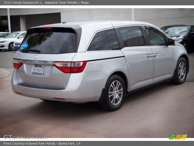 Alabaster Silver Metallic / Beige 2013 Honda Odyssey EX-L