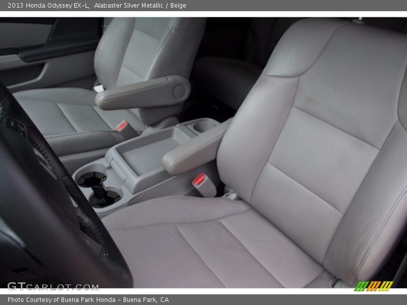 Alabaster Silver Metallic / Beige 2013 Honda Odyssey EX-L