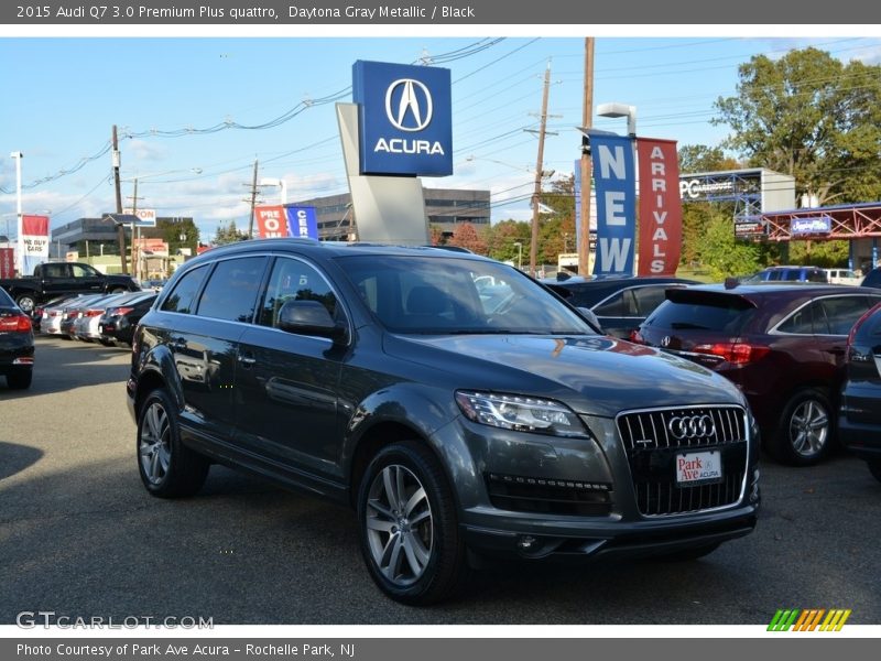 Daytona Gray Metallic / Black 2015 Audi Q7 3.0 Premium Plus quattro