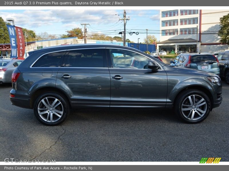 Daytona Gray Metallic / Black 2015 Audi Q7 3.0 Premium Plus quattro