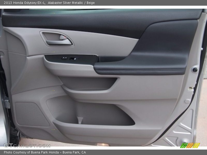 Alabaster Silver Metallic / Beige 2013 Honda Odyssey EX-L