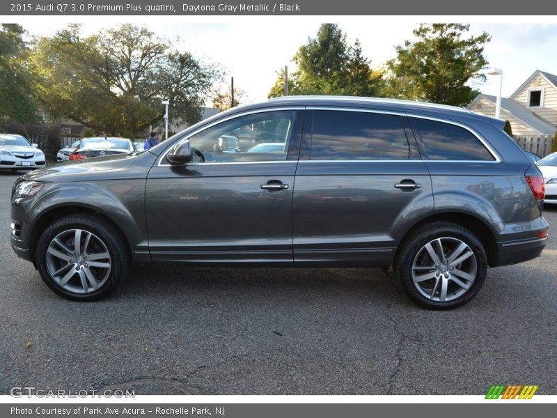 Daytona Gray Metallic / Black 2015 Audi Q7 3.0 Premium Plus quattro