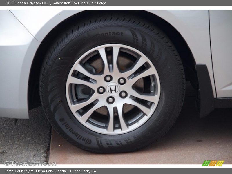 Alabaster Silver Metallic / Beige 2013 Honda Odyssey EX-L