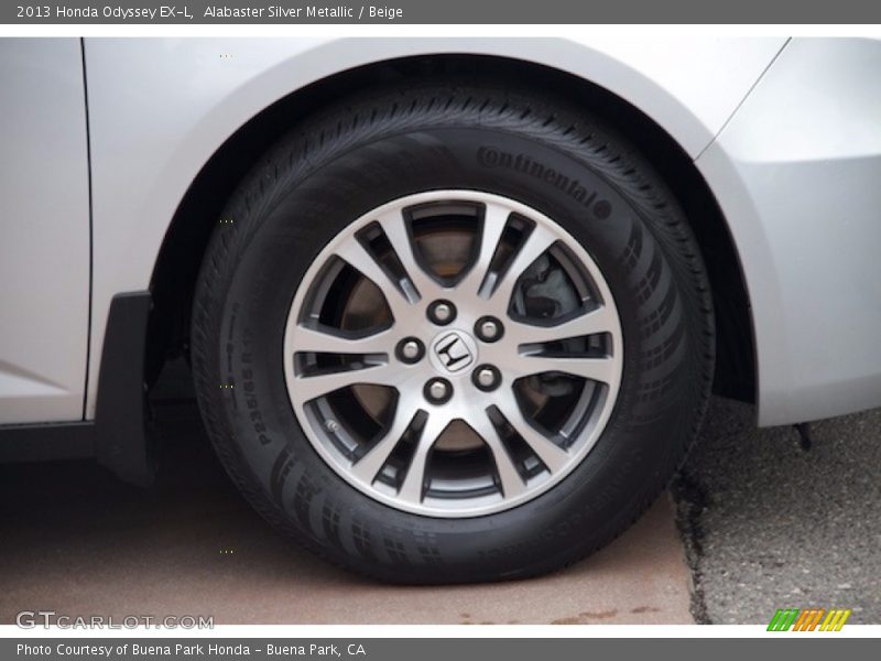 Alabaster Silver Metallic / Beige 2013 Honda Odyssey EX-L