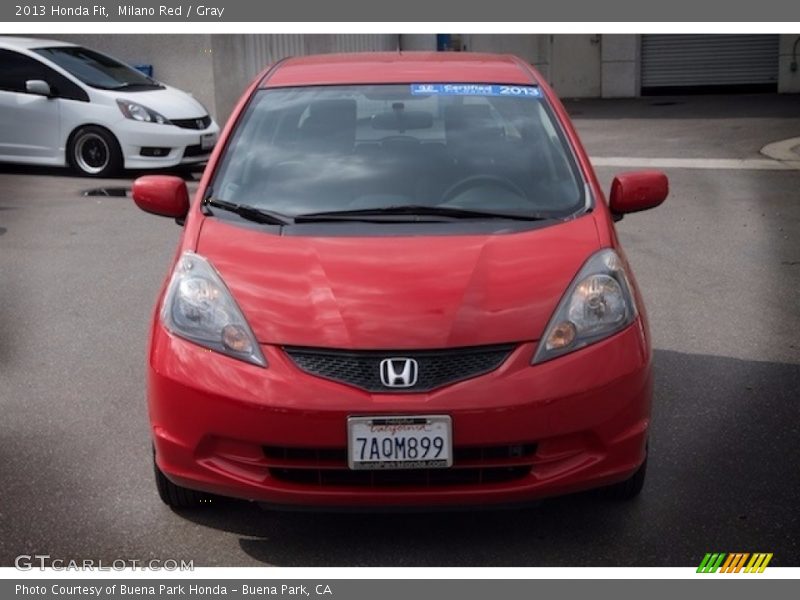 Milano Red / Gray 2013 Honda Fit