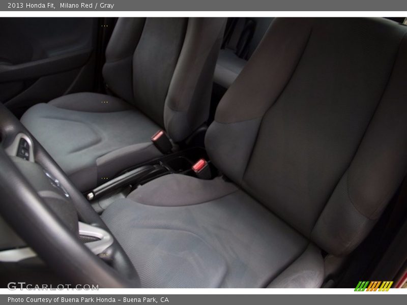 Milano Red / Gray 2013 Honda Fit