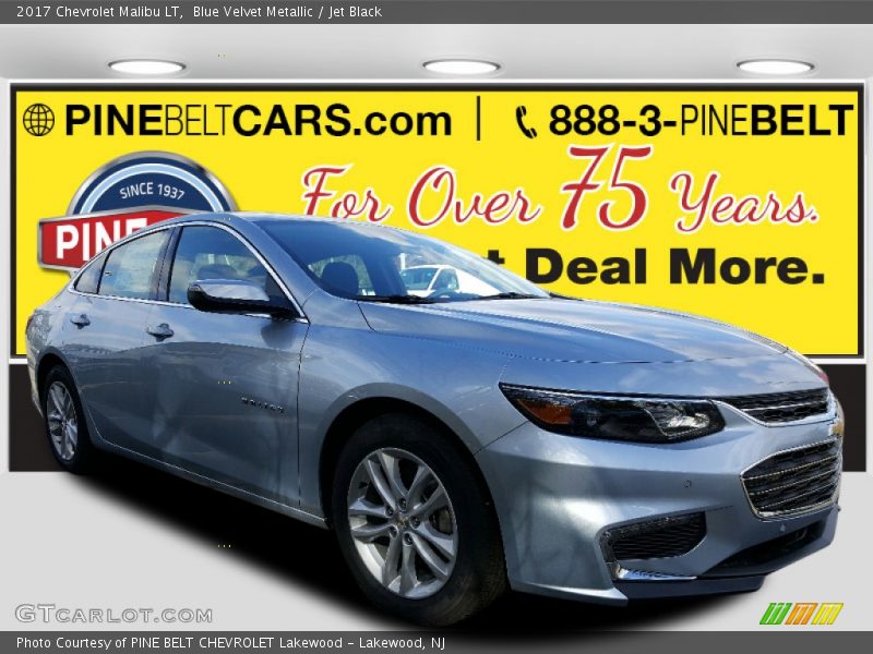 Blue Velvet Metallic / Jet Black 2017 Chevrolet Malibu LT