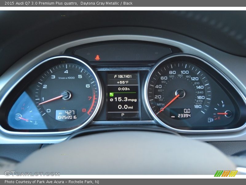 Daytona Gray Metallic / Black 2015 Audi Q7 3.0 Premium Plus quattro