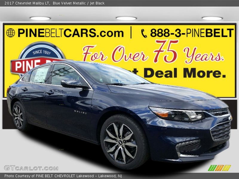 Blue Velvet Metallic / Jet Black 2017 Chevrolet Malibu LT